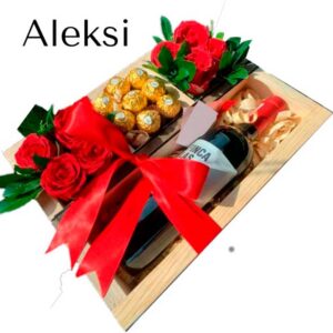 Arreglos florales (Aleksi) regalo para hombre
